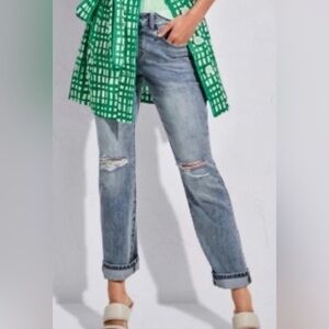 CAbi Light 100% BF Distressed Boyfriend Jeans